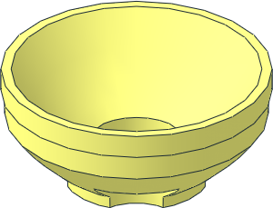 Electric Light Reflector Round  2 x  2 x  0.667