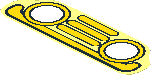 Sticker  1.1 x  3.7 Car Grille, Headlights and Bumper