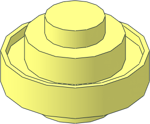 Plate  1.5 x  1.5 x  0.667 Round