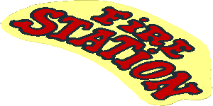 Sticker  2.4 x  4.9 Red "FIRE STATION"