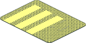 Baseplate 24 x 32 with Driveways and Set EU357/US570 Dot Pattern
