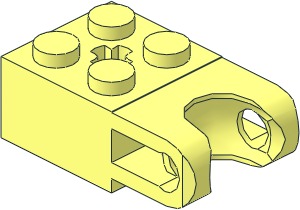 Brick  2 x  2 with Ball Socket Type 3 and Axlehole
