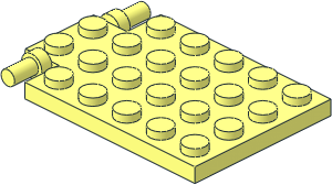 Plate  4 x  6 Trap Door with Bars