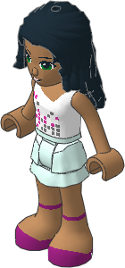 _Figure Friends Chloe with Light Aqua Layered Skirt, White Top