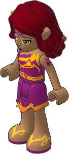 _Figure Friends Azari Firedancer with Asymmetric Magenta Dress