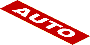 Sticker  0.9 x  3.7 with "AUTO"