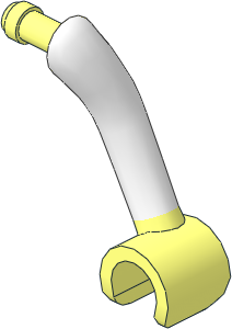 Figure Friends Female Left Arm with White Sleeve Pattern