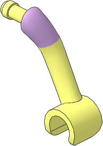 Figure Friends Female Left Arm with Lavender Short Sleeve Pattern