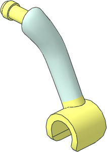 Figure Friends Female Left Arm with Light Aqua Sleeve Pattern