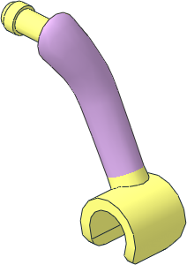 Figure Friends Female Left Arm with Lavender Sleeve Pattern