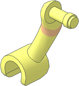 Figure Friends Female Right Arm Light Nougat with Short Sleeve and Glove Pattern