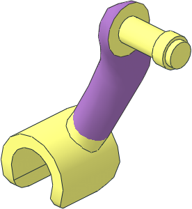 Figure Friends Female Right Arm with Medium Lavender Sleeve Pattern