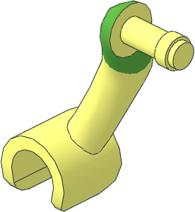 Figure Friends Female Right Arm with Bright Green Short Sleeve Pattern