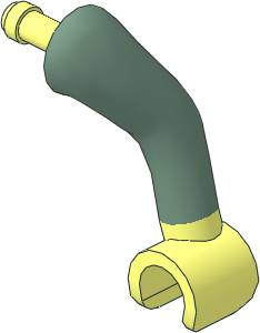 Figure Friends Male Left Arm with Sand Green Sleeve Pattern