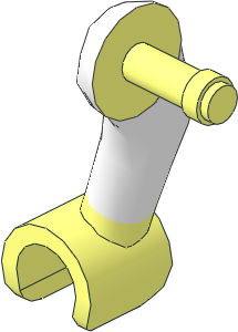 Figure Friends Male Right Arm with White Sleeve Pattern