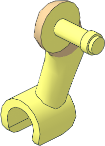 Figure Friends Male Right Arm with Tan Short Sleeve Pattern