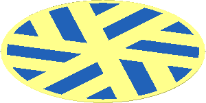 Sticker  3.2 x  3.2 Round with Blue Snowflake Logo