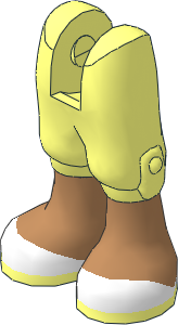 Figure Friends Legs with Cropped Trousers, Medium Nougat Legs and White Shoes Pattern