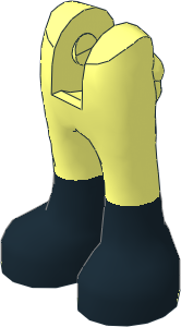 Figure Friends Legs with Trousers with Black Boots Pattern