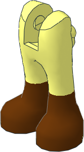 Figure Friends Legs with Trousers with Reddish Brown Boots Pattern