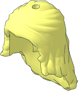 Figure Friends Hair Long Wavy Partially Tied Back