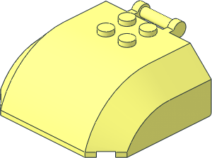 Windscreen  5 x  6 x  2 Curved Top Canopy with 4 Studs and Handle