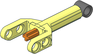Technic Linear Actuator  4 x  1 x  1 (Contracted)