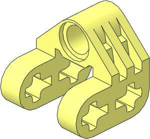 Technic Cross Block  2 x  2 x  2 Bent 90 Split (Pin/Twin Axle)