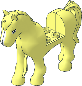 Animal Horse Friends with Light Blue Eyes and White Blaze Pattern