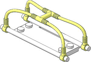 Minifig Stretcher White with Holder