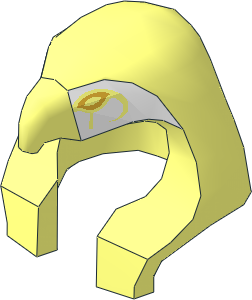 Minifig Headdress Horus with Eye Pattern