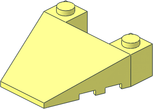 Wedge  4 x  4 with Stud Notches