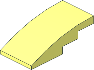 Slope Brick Curved  4 x  2