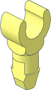 ~Minifig Skeleton Leg with Square Foot, Leg