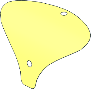 Sheet Plastic 15 x 14 Curved (Formed Shape 1)