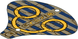 Sheet Plastic 15 x 14 Curved with Hieroglyphs Pattern