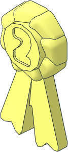 Figure Friends Award Ribbon with Number Two