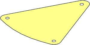 Sheet Fabric 22 x 18 Triangular Carousel Roof