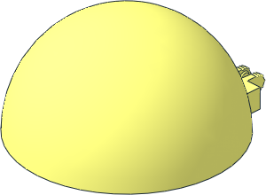 Windscreen  8 x  8 x  3.667 Dome Hinge Locking with 2 Dual Fingers