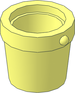 Bucket  1 x  1 x  1 Conical