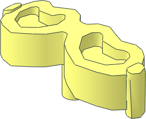 Figure Friends Glasses Heart Shaped with Pin