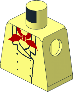 Minifig Torso with Chef Pattern