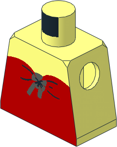 Minifig Torso with Female Strapless Suntop Pattern