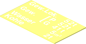 Sticker  2.2 x  3.8 with White "Gew.Lok" and "P52t, G41t." and Capacity Informations