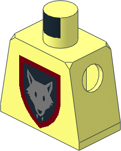 Minifig Torso with Wolfpack Pattern