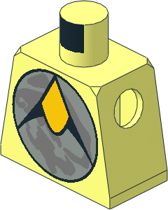 Minifig Torso with Explorien Logo Pattern