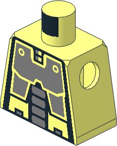 Minifig Torso with Robot Pattern