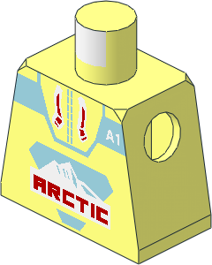 Minifig Torso with Arctic Parka A1 Pattern