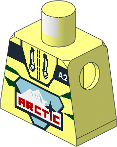 Minifig Torso with Arctic Parka "A2" Pattern