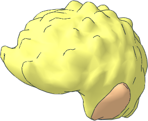 Figure Elves Hair Short Spiked with Light Nougat Ears